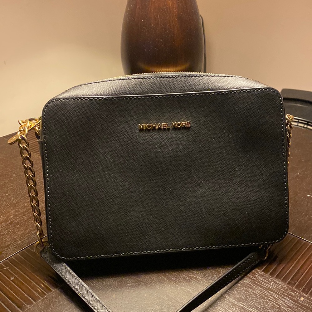 Michael Kors Jet Set East West Large Crossbody Black